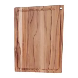 Tábua Para Churrasco<BR>- Bege & Bege Escuro<BR>- 1,8x28x19cm