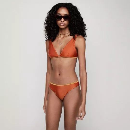 Biquíni Top Liso- Laranja Escuro
