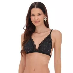Top Em Renda<BR>- Preto