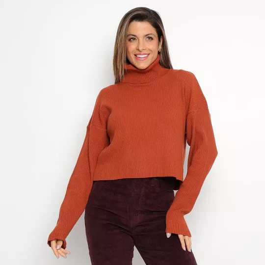 Blusa Lisa - Marrom - Morena Rosa