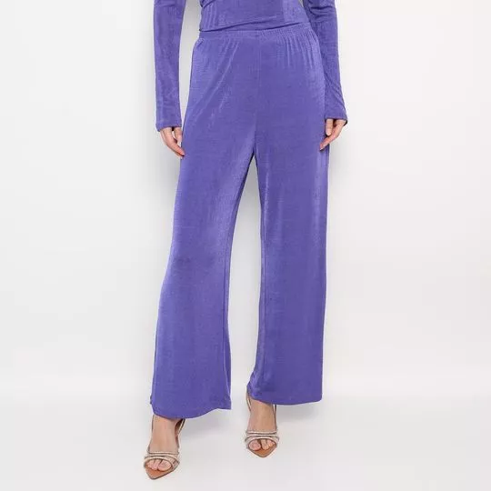Calça Flare- Roxo- Iódice