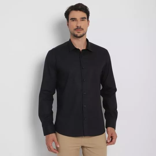 Camisa Lisa- Preto- Iódice