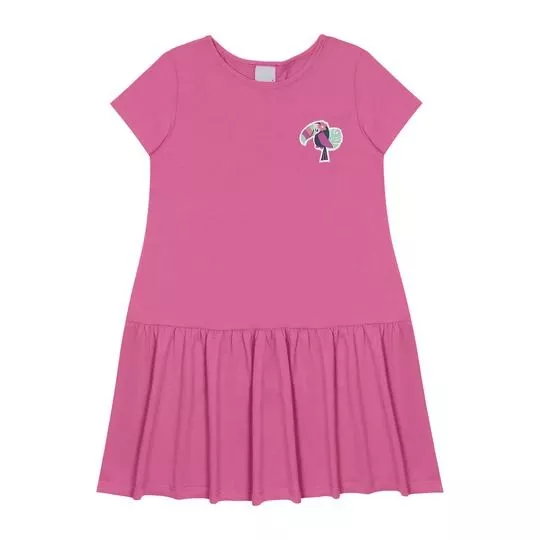 Vestido Tucano- Rosa- Malwee