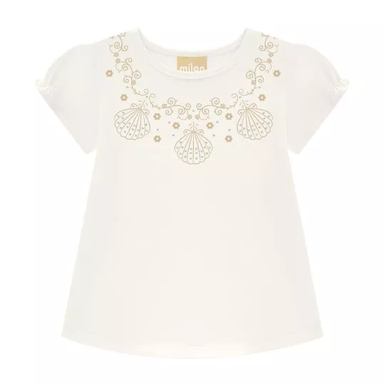 Blusa Conchas- Branca