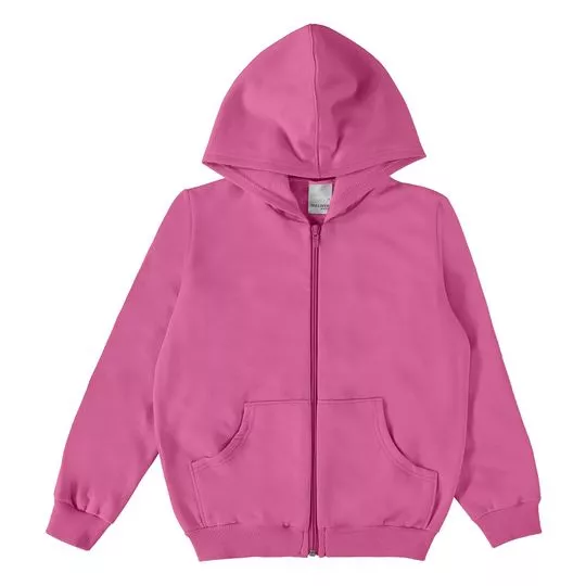 Jaqueta Com Bolsos- Rosa- Malwee
