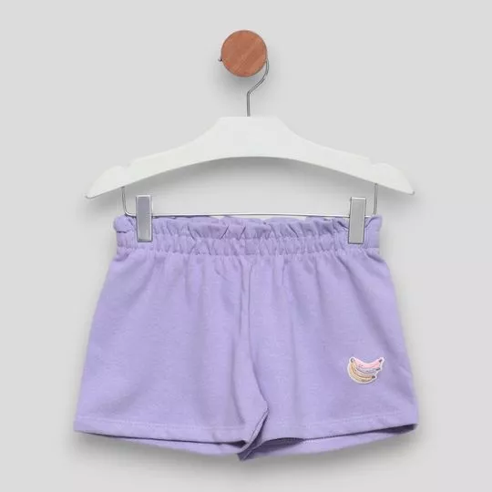 Short Com Recortes- Lilás