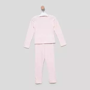 Conjunto De Blusa & Legging Liso<BR>- Rosa Claro<BR>- PETIT CHERIE