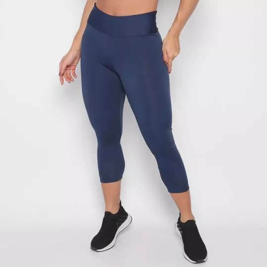 Legging Capri Lisa- Azul Marinho- Verbo Fitness