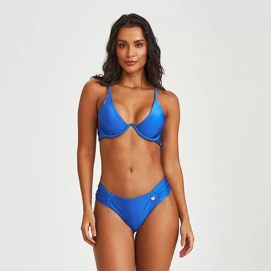 Biquíni Top Com Tanga- Azul