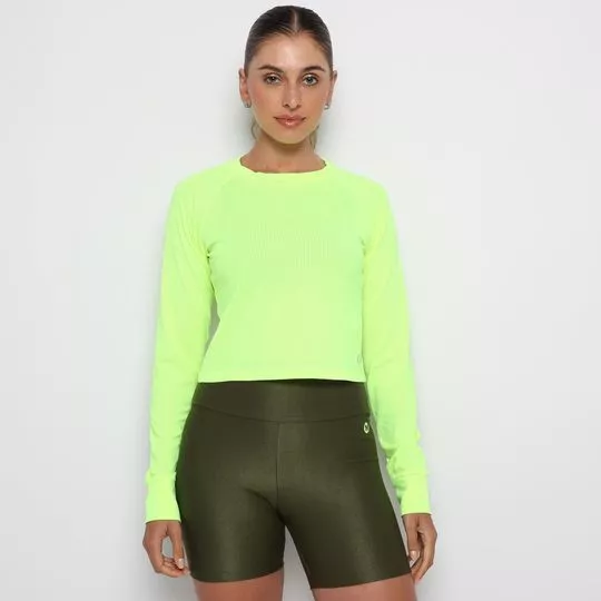 Blusa Texturizada- Amarelo Neon