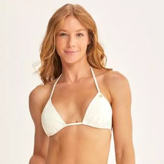Top Cortininha Com Pregas- Off White- Alma