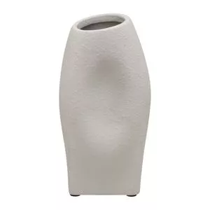 Vaso Texturizado<BR>- Off White<BR>- 25,5x12,5x9,5cm