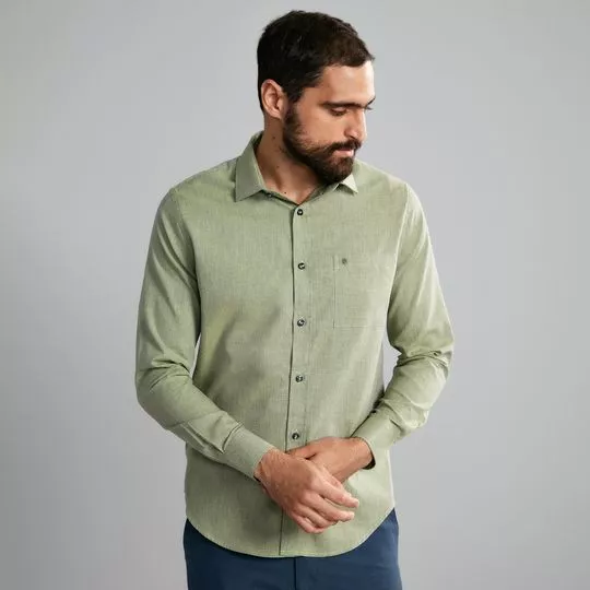 Camisa Classic Fit - Amarela
