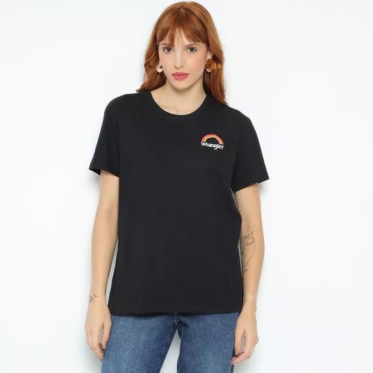 Camiseta Wrangler®- Preta