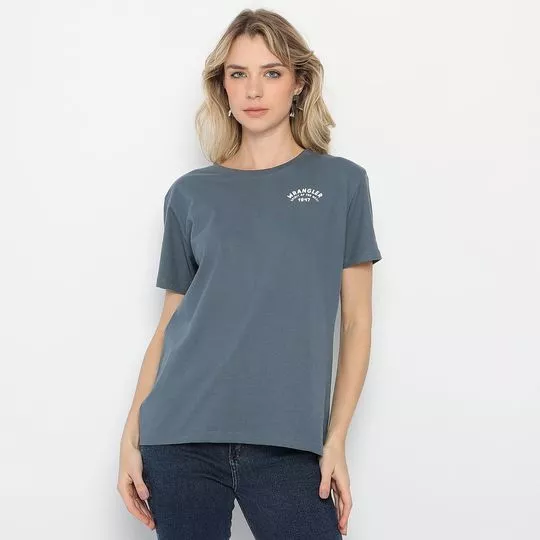 Camiseta Wrangler®- Cinza Escuro