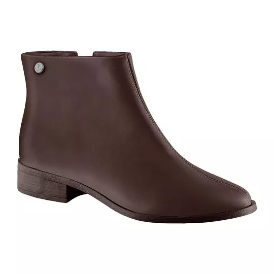 Bota Lisa- Marrom Escuro