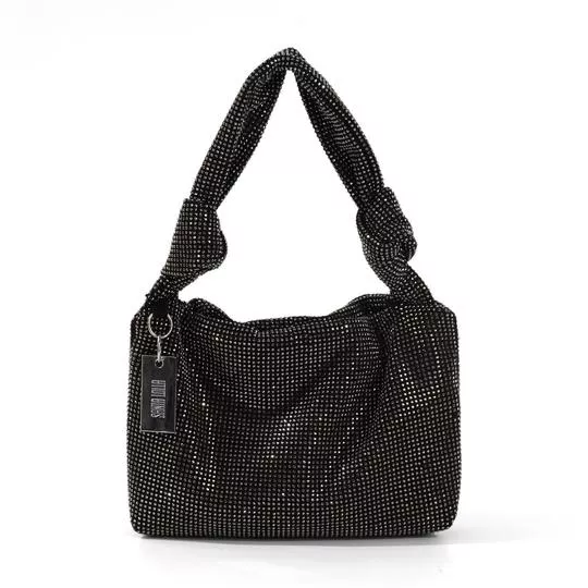 Bolsa De Ombro Em Pedrarias- Preta- Santa Lolla