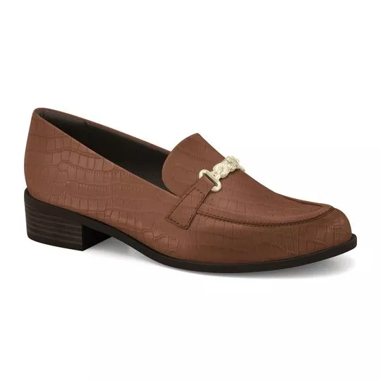 Loafer Texturizado - Marrom Escuro