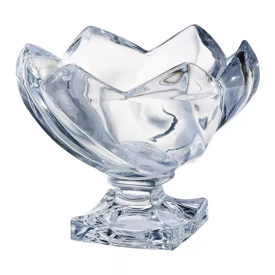 Fruteira Com Relevos- Incolor- 20,5x24,7x24,7cm- Btc Decor