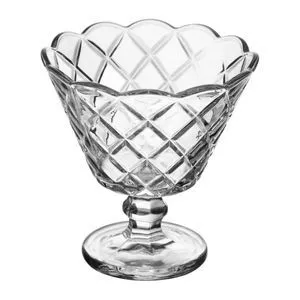 Taça Para Sobremesa Diamante<BR>- Incolor<BR>- 150ml<BR>- Lyor