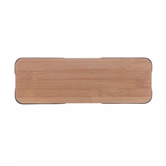 Bandeja Com Base- Marrom Claro & Preta- 2x30x10cm- Lyor