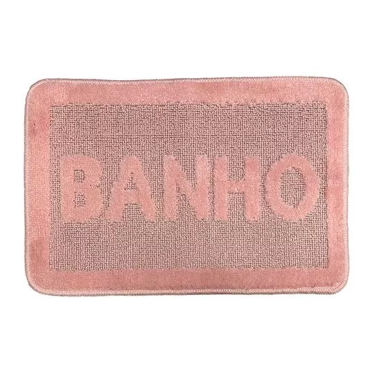 Tapete Para Banheiro Palazzo- Rosa Claro- 60x40cm- Niazitex