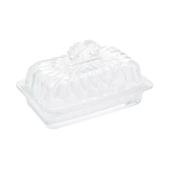 Manteigueira Imperial- Cristal- 17,5x10,5x10cm- Lyor