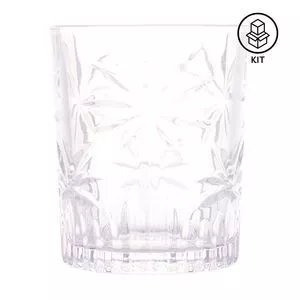 Jogo De Copos Baixos Palm Tree<BR>- Cristal<BR>- 6Pçs<BR>- 340ml<BR>- Wolff