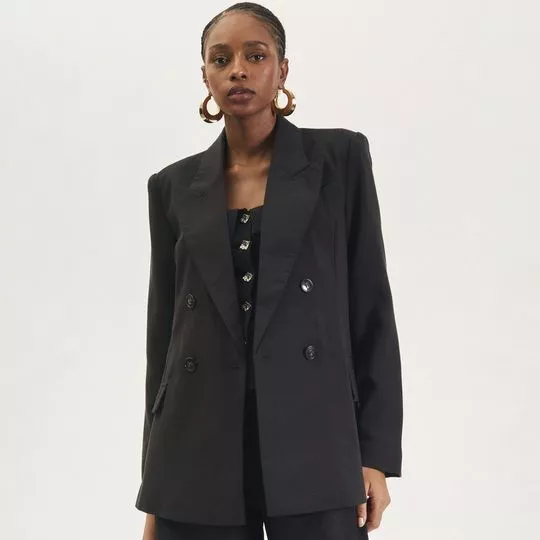 Blazer Liso- Preto