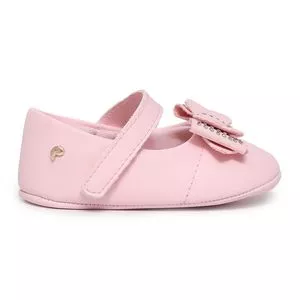 Sapato Boneca Com Laço<BR>- Rosa