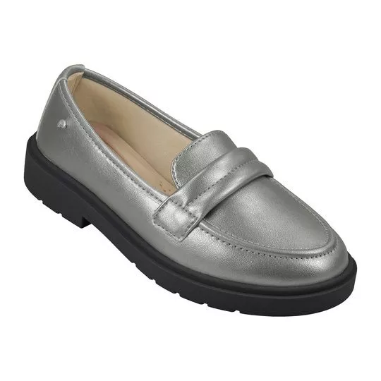 Loafer Metalizado- Prateado