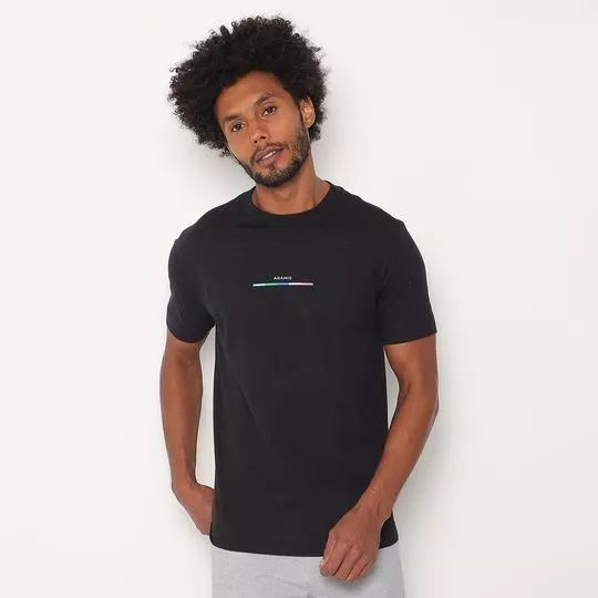 Camiseta Inscrições- Preto