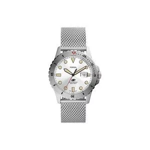 Relógio Analógico FS5949-1AN<BR>- Prateado & Azul Marinho<BR>- Fossil