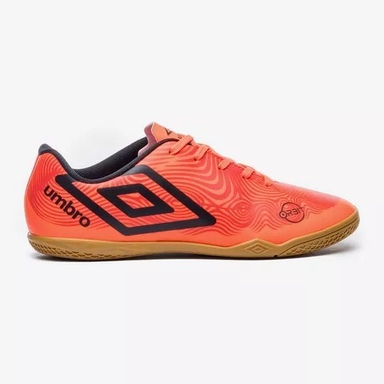 Chuteira Para Futsal Orbit- Coral & Vermelha