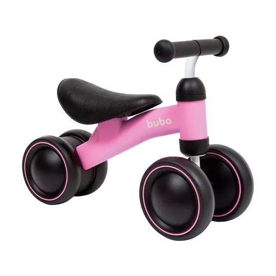 Bicicleta De Equilíbrio- Rosa & Preta- 35x20x50cm