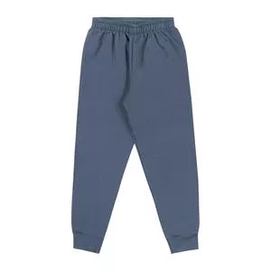 Calça Jogger Em Moletom<BR>- Azul Escuro