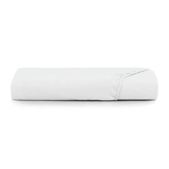 Lençol Com Elástico Toque Acetinado King Size- Branco- 38x193x203cm- Altenburg
