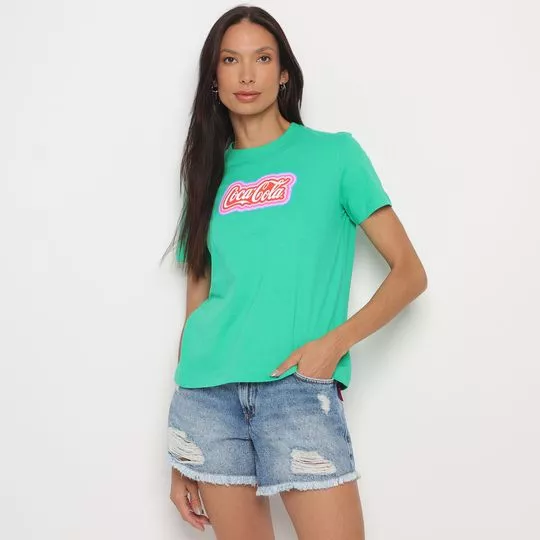 Camiseta Inscrições- Verde