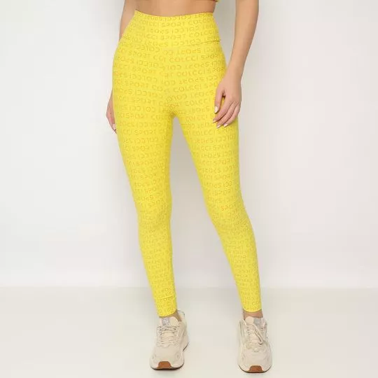 Legging Colcci Sport- Amarela & Laranja