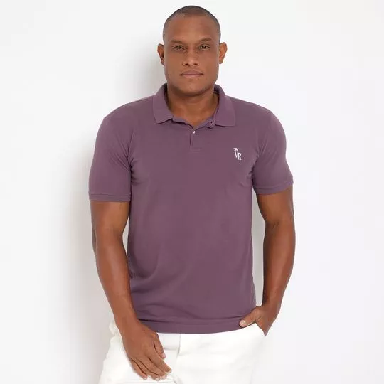 Polo Em Piquê- Roxa