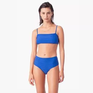 Biquíni Top & Sunquíni Texturizado<br /> - Azul Royal