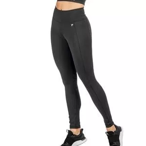 Legging Com Recortes<BR>- Preta