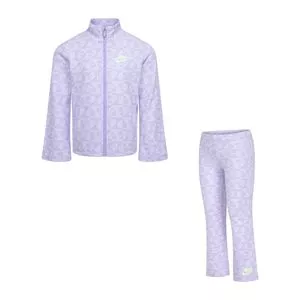 Conjunto De Jaqueta & Calça Corações<BR>- Lilás<BR>- Nike