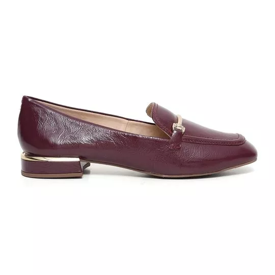 Loafer Texturizado- Vinho