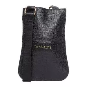 Bolsa Mini Em Couro<BR>- Preta