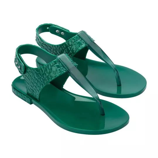 Melissa Lara Sandal- Verde Escuro