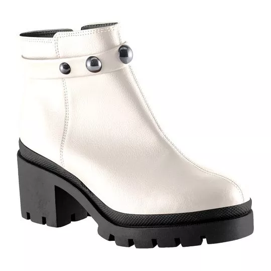 Bota Tratorada- Off White- VIA UNO