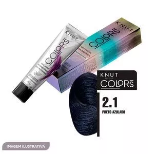 Knut Colors<BR>- 2.1 Preto Azulado<BR>- 50g<BR>- Knut
