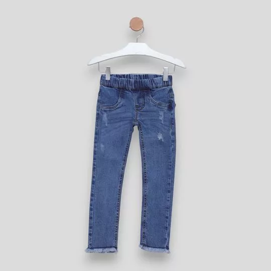 Calça Jeans Skinny- Azul- Tip Top