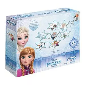 Jogo Da Memoria Frozen® Em Madeira<BR>- 24Pçs<BR>- Xalingo